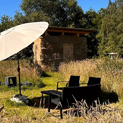 Sfeerfoto 3 Natuurhut strohuisje